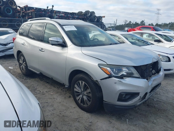 2018 Nissan Pathfinder S with VIN 5N1DR2MN5JC605426, listed as a IAAI auction lot 41142276 with 138,100 mi miles and . Bid and sale history available at DreamBid. Image 1.