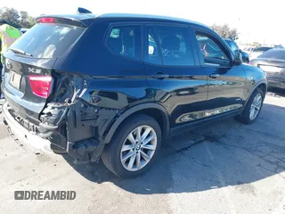 2013 BMW X3 xDrive28i with VIN 5UXWX9C57D0D08551, listed as a IAAI auction lot 41728132 with 123,630 mi miles and . Bid and sale history available at DreamBid. Image 4.
