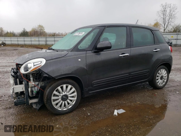 2014 FIAT 500L Easy with VIN ZFBCFABH9EZ027966, listed as a Copart auction lot 81170874 with 118,018 mi miles and Salvage Title. Bid and sale history available at carsss.com. Image 1.
