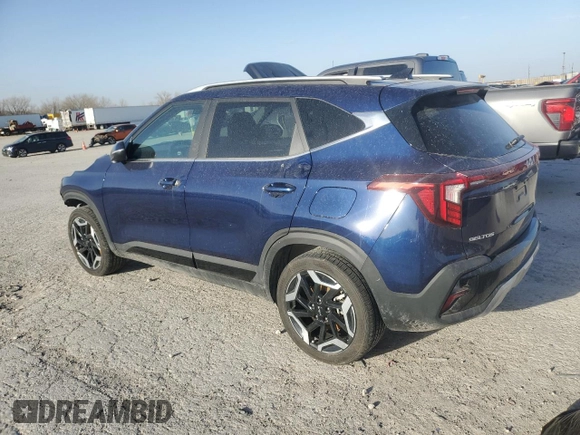 2024 Kia Seltos SX with VIN KNDETCA70R7631362, listed as a Copart auction lot 49338665 with 6,760 mi miles and Salvage title. Bid and sale history available at DreamBid. Image 2.