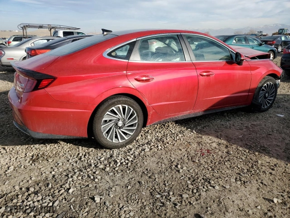 2022 Hyundai Sonata Hybrid Limited with VIN KMHL54JJ0NA039648, listed as a Copart auction lot 85372464 with 61,346 mi miles and Salvage Title. Bid and sale history available at carsss.com. Image 3.