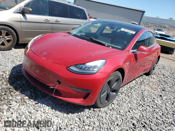 2018 Tesla Model 3 Long Range Battery with VIN 5YJ3E1EA8JF044983, listed as a Copart auction lot 49745075 with Not Provided miles and Salvage Title. Bid and sale history available at DreamBid. Image 1.