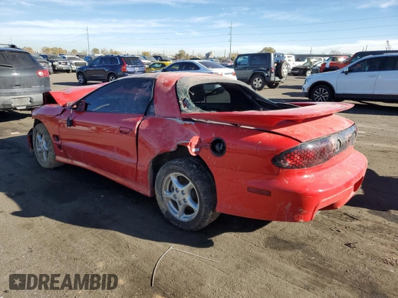 1999 Pontiac Firebird Formula with VIN 2G2FV22GXX2208367, listed as a Copart auction lot 81177204 with 82,649 mi miles and Salvage title. Bid and sale history available at DreamBid. Image 2.
