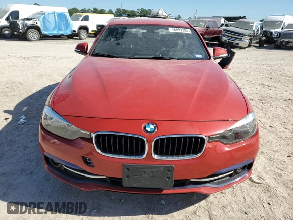 2017 BMW 3 Series 330i with VIN WBA8B9C33HK676611, listed as a Copart auction lot 78897394 with 58,588 mi miles and Salvage Title. Bid and sale history available at carsss.com. Image 5.
