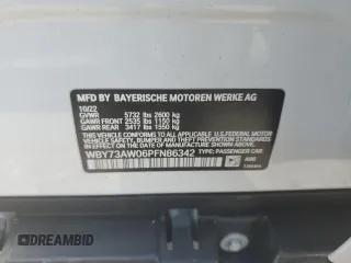 2023 BMW i4 eDrive40 z VIN WBY73AW06PFN86342, wystawiony jako Copart lot #57965313 z przebiegiem 5 244 mil mil oraz . Historia ofert i sprzedaży dostępna na DreamBid. Obrazek 13.