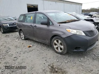 2013 Toyota Sienna L with VIN 5TDZK3DC4DS287532, listed as a Copart auction lot 53899055 with 0 mi miles and Clean Title. Bid and sale history available at carsss.com. Image 4.