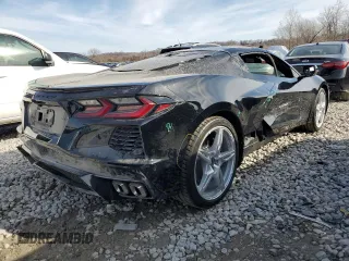2022 Chevrolet Corvette 2LT with VIN 1G1YB2D45N5120398, listed as a Copart auction lot 43359035 with 0 mi miles and Salvage Title. Bid and sale history available at carsss.com. Image 3.
