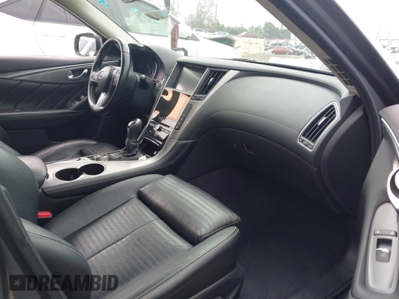 2018 Infiniti Q50 Luxe with VIN JN1EV7AP7JM354543, listed as a IAAI auction lot 42189356 with 89,503 mi miles and . Bid and sale history available at DreamBid. Image 5.