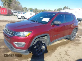 2021 Jeep Compass 80th Anniversary with VIN 3C4NJCEB1MT549133, listed as a IAAI auction lot 41263148 with 88,280 mi miles and . Bid and sale history available at carsss.com. Image 6.