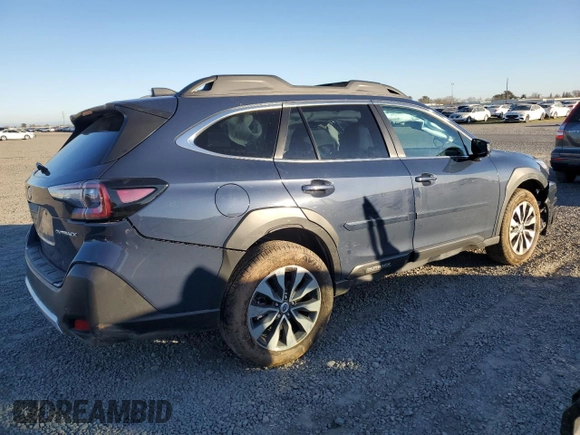 2025 Subaru Outback Limited with VIN 4S4BTANC2S3124583, listed as a Copart auction lot 41862915 with 4,215 mi miles and Salvage Title. Bid and sale history available at carsss.com. Image 3.