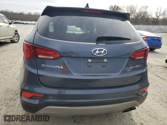 2017 Hyundai Santa Fe Sport 2.0T with VIN 5NMZU4LA1HH040946, listed as a Copart auction lot 48427805 with 116,119 mi miles and Salvage Title. Bid and sale history available at carsss.com. Image 6.