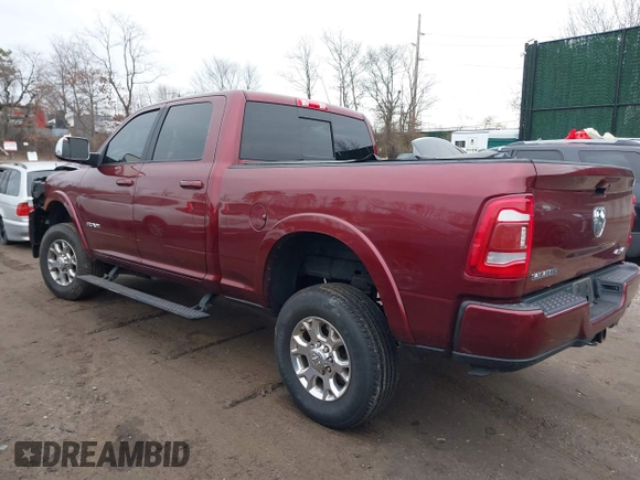 2021 Ram 2500 Laramie with VIN 3C6UR5FL3MG622834, listed as a IAAI auction lot 41691393 with 35,346 mi miles and . Bid and sale history available at DreamBid. Image 3.