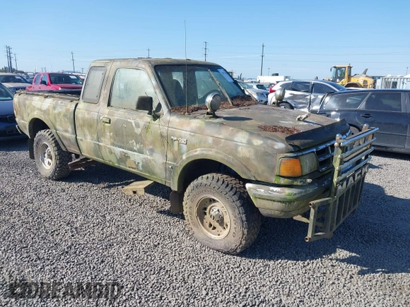1994 Ford Ranger Splash with VIN 1FTCR15X5RPB38023, listed as a IAAI auction lot 42071158 with 239,152 mi miles. Bid and sale history available at carsss.com. Image 1.