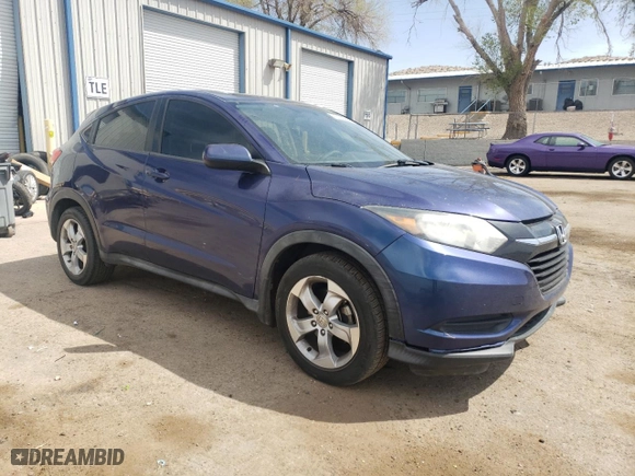2016 Honda HR-V LX with VIN 3CZRU6H37GM729109, listed as a Copart auction lot 51066695 with 107,857 mi miles and Salvage Title. Bid and sale history available at carsss.com. Image 4.
