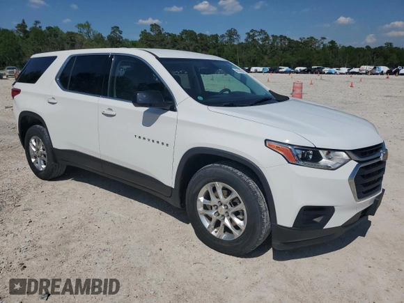 2020 Chevrolet Traverse LS with VIN 1GNERFKW8LJ298724, listed as a Copart auction lot 50510065 with 63,027 mi miles and Salvage Title. Bid and sale history available at carsss.com. Image 4.