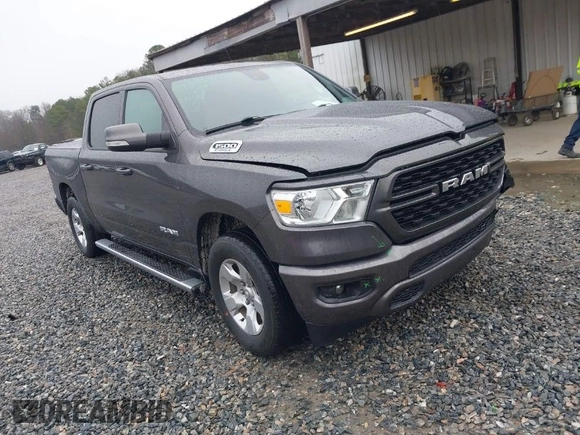 2022 Ram 1500 Big Horn with VIN 1C6RREFG6NN337093, listed as a IAAI auction lot 41619033 with 58,264 mi miles and . Bid and sale history available at DreamBid. Image 1.
