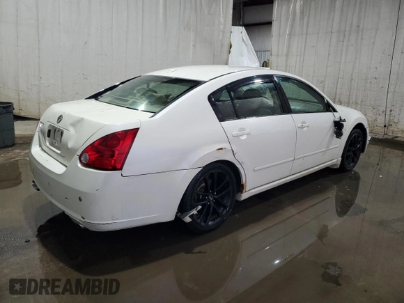 2008 Nissan Maxima 3.5 SL with VIN 1N4BA41E58C836653, listed as a Copart auction lot 47417485 with 215,419 mi miles and Salvage Title. Bid and sale history available at carsss.com. Image 3.