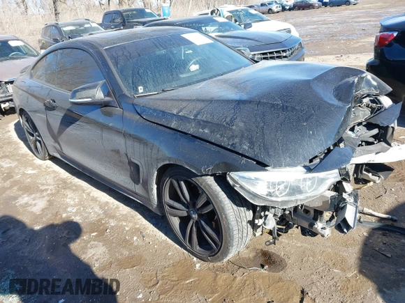 2014 BMW 4 Series 435i with VIN WBA3R1C53EK190482, listed as a IAAI auction lot 41421081 with 118,383 mi miles and . Bid and sale history available at carsss.com. Image 1.