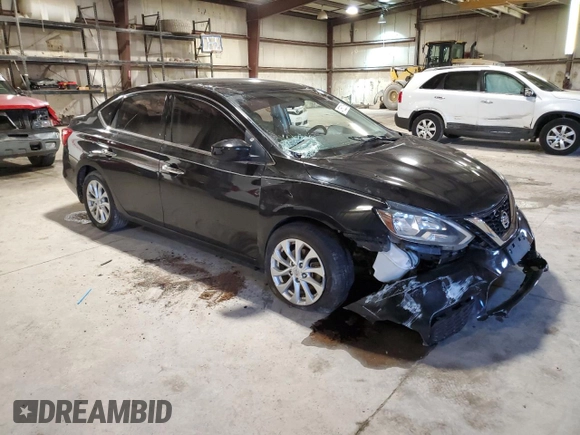 2017 Nissan Sentra S with VIN 3N1AB7AP9HY279584, listed as a Copart auction lot 47652215 with 53,881 mi miles and Salvage Title. Bid and sale history available at carsss.com. Image 4.