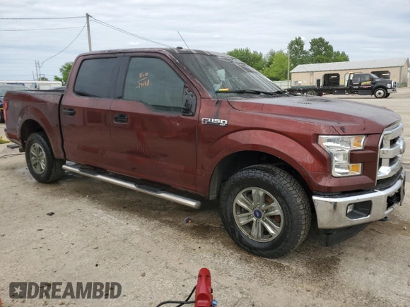 2017 Ford F-150 XL with VIN 1FTEW1EF1HFC21347, listed as a Copart auction lot 54750085 with 174,858 mi miles and Salvage title. Bid and sale history available at DreamBid. Image 4.