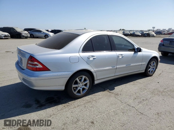 2007 Mercedes-Benz C 280 Luxury with VIN WDBRF54H67A929549, listed as a Copart auction lot 61799105 with 86,321 mi miles and Clean title. Bid and sale history available at DreamBid. Image 3.