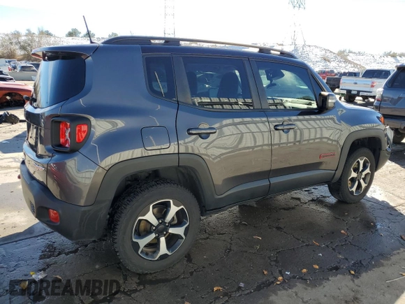 2019 Jeep Renegade Trailhawk z VIN ZACNJBC18KPK03246, wystawiony jako Copart lot #80442034 z przebiegiem 68 282 mil mil oraz Szkoda całkowita • Salvage title. Historia ofert i sprzedaży dostępna na DreamBid. Obrazek 3.