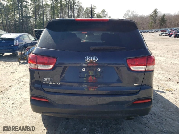 2017 Kia Sorento LX V6 with VIN 5XYPGDA52HG314203, listed as a Copart auction lot 47565795 with 109,505 mi miles and Salvage Title. Bid and sale history available at carsss.com. Image 6.