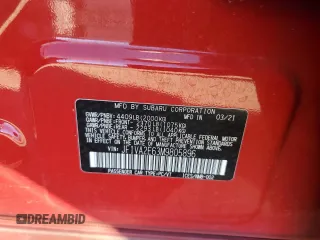 2021 Subaru WRX STI with VIN JF1VA2E63M9805896, listed as a Copart auction lot 84104264 with 68,657 mi miles and Salvage Title. Bid and sale history available at carsss.com. Image 13.