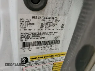 2015 Ford Expedition XLT z VIN 1FMJU1JT3FEF39744, wystawiony jako Copart lot #53381645 z przebiegiem Nie podano mil oraz Szkoda całkowita • Salvage title. Historia ofert i sprzedaży dostępna na DreamBid. Obrazek 13.