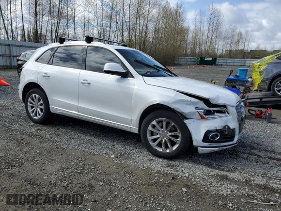 2014 Audi Q5 Premium Plus with VIN WA1LFAFP9EA066533, listed as a Copart auction lot 51708925 with 0 mi miles and Salvage Title. Bid and sale history available at carsss.com. Image 4.