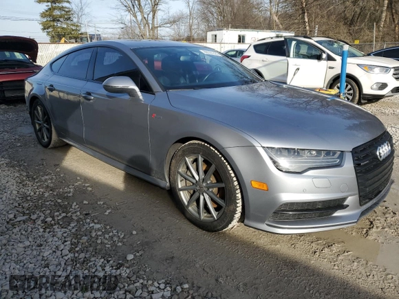 2017 Audi A7 Premium Plus with VIN WAUW2AFCXHN023910, listed as a Copart auction lot 86535324 with 63,793 mi miles and Salvage title. Bid and sale history available at DreamBid. Image 4.