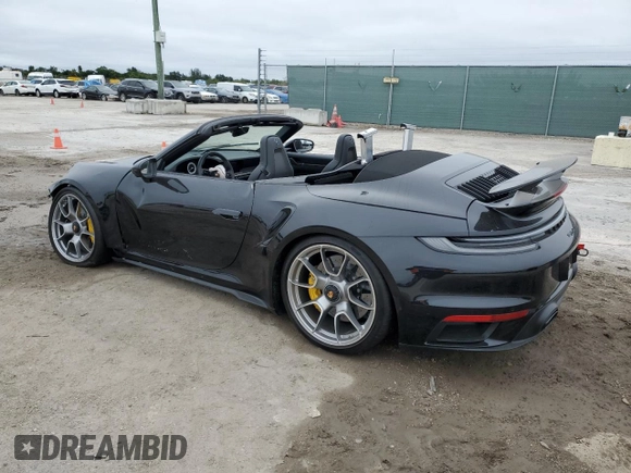 2023 Porsche 911 Turbo with VIN WP0CD2A93PS263575, listed as a Copart auction lot 41777665 with 0 mi miles and Salvage Title. Bid and sale history available at carsss.com. Image 2.