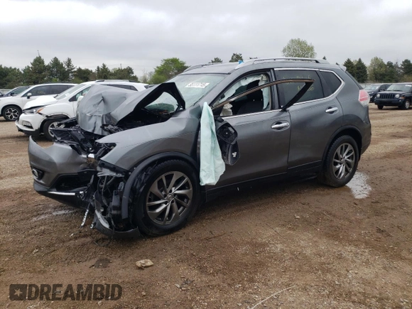 2015 Nissan Rogue SL с VIN 5N1AT2MV2FC897029, выставлен на аукционе Copart как лот 55111715 с пробегом Не указан миль и Списание • Salvage title. История ставок и продаж доступна на DreamBid. Изображение 1.