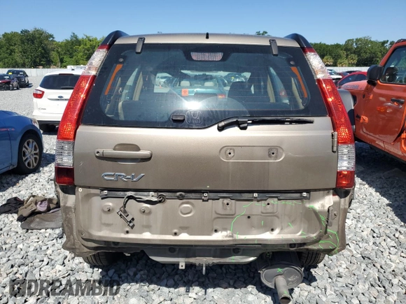 2006 Honda CR-V LX with VIN SHSRD68516U408525, listed as a Copart auction lot 52721685 with 213,827 mi miles and Salvage Title. Bid and sale history available at DreamBid. Image 6.