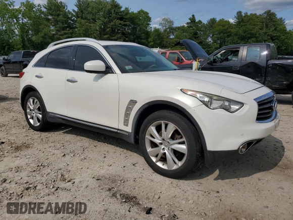 2012 Infiniti FX with VIN JN8AS1MW3CM155176, listed as a Copart auction lot 58963955 with 163,467 mi miles and Clean title. Bid and sale history available at DreamBid. Image 4.