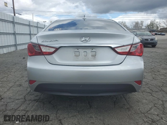 2014 Hyundai Sonata GLS with VIN 5NPEB4AC7EH852646, listed as a Copart auction lot 48745895 with 163,785 mi miles and Salvage Title. Bid and sale history available at carsss.com. Image 6.