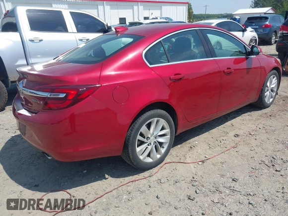 2015 Buick Regal with VIN 2G4GK5EX6F9295420, listed as a IAAI auction lot 42033214 with 90,774 mi miles and . Bid and sale history available at DreamBid. Image 4.