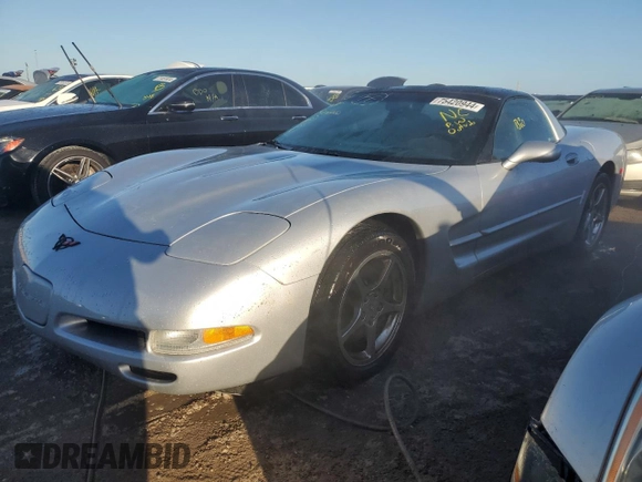 2002 Chevrolet Corvette with VIN 1G1YY22G525107593, listed as a Copart auction lot 75420944 with 0 mi miles and Non Repairable. Bid and sale history available at carsss.com. Image 1.