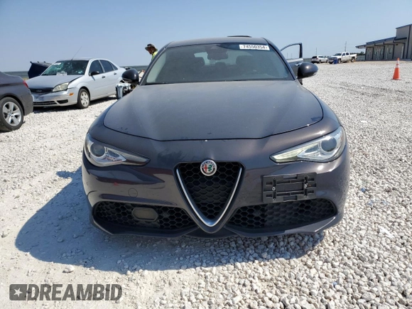 2019 Alfa Romeo Giulia Ti Sport with VIN ZARFAMBN6K7603610, listed as a Copart auction lot 74550354 with 46,722 mi miles and Salvage Title. Bid and sale history available at carsss.com. Image 5.
