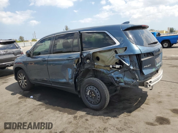 2022 Honda Pilot EX-L with VIN 5FNYF6H56NB009475, listed as a Copart auction lot 53142705 with 66,469 mi miles and Non repairable. Bid and sale history available at DreamBid. Image 2.