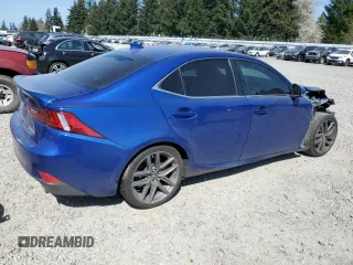 2016 Lexus IS 200t with VIN JTHBA1D22G5013724, listed as a Copart auction lot 52256665 with 104,892 mi miles and Salvage title. Bid and sale history available at DreamBid. Image 3.