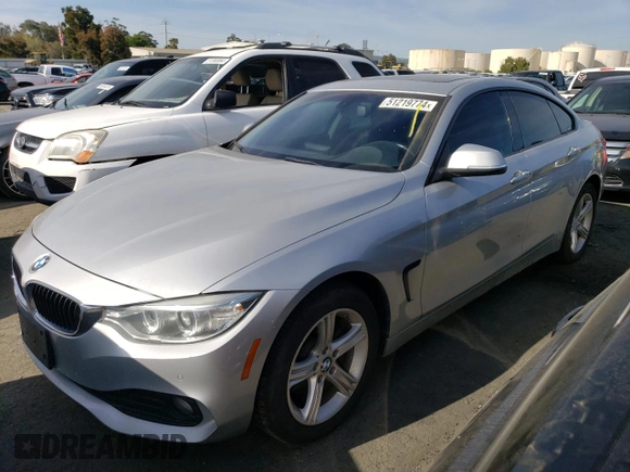 2015 BMW 4 Series 428i xDrive with VIN WBA4C9C52FG135501, listed as a Copart auction lot 51219774 with 104,333 mi miles and Salvage Title. Bid and sale history available at DreamBid. Image 1.