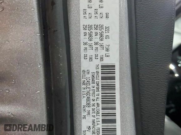 2016 Dodge Durango Citadel Anodized Platinum with VIN 1C4SDJETXGC466369, listed as a Copart auction lot 58621274 with 132,975 mi miles and Salvage title. Bid and sale history available at DreamBid. Image 14.