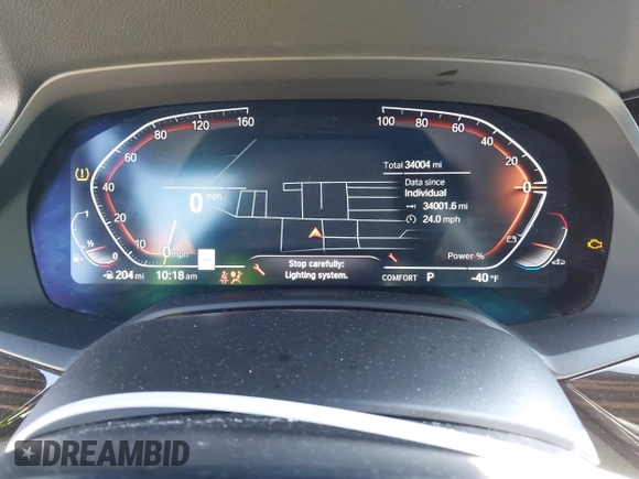 2023 BMW X5 xDrive40i with VIN 5UXCR6C09P9R25706, listed as a IAAI auction lot 42446957 with 34,004 mi miles and . Bid and sale history available at DreamBid. Image 7.