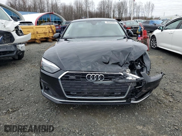2021 Audi A5 Sportback Premium with VIN WAUABCF51MA062975, listed as a Copart auction lot 45342854 with 43,582 mi miles and . Bid and sale history available at DreamBid. Image 5.