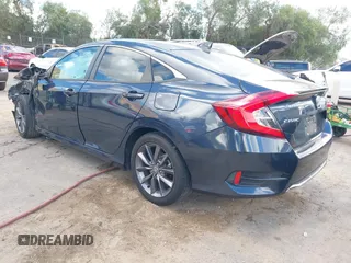 2020 Honda Civic EX-L with VIN 19XFC1F78LE019550, listed as a IAAI auction lot 41517951 with 27,788 mi miles and . Bid and sale history available at DreamBid. Image 3.