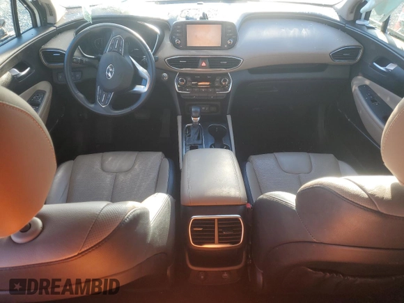 2020 Hyundai Santa Fe SEL with VIN 5NMS3CAA5LH275201, listed as a Copart auction lot 85453704 with 87,400 mi miles and Salvage Title. Bid and sale history available at carsss.com. Image 8.