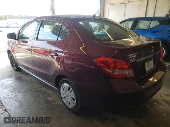 2020 Mitsubishi Mirage G4 ES with VIN ML32F3FJ6LHF01236, listed as a Copart auction lot 37659803 with 0 mi miles. Bid and sale history available at carsss.com. Image 2.