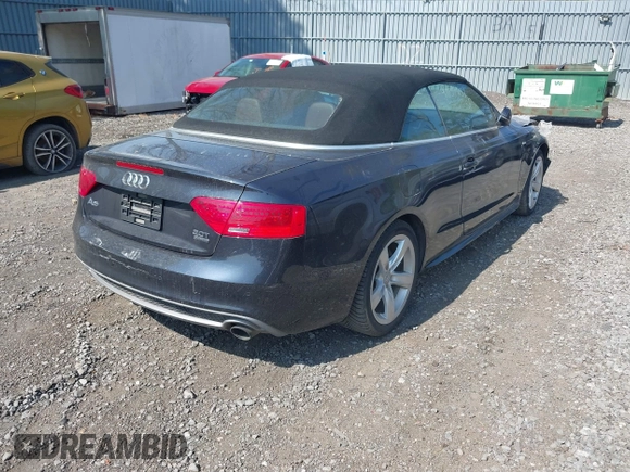 2016 Audi A5 Premium Plus with VIN WAUM2AFH2GN005516, listed as a IAAI auction lot 42181132 with 60,280 mi miles. Bid and sale history available at carsss.com. Image 4.