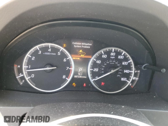 2018 Acura RDX Advance with VIN 5J8TB4H74JL001735, listed as a Copart auction lot 64629135 with 87,235 mi miles and Salvage title. Bid and sale history available at DreamBid. Image 9.